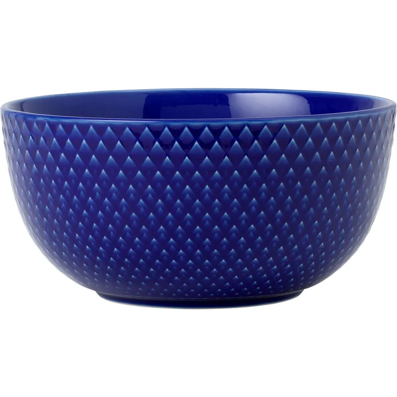 Lyngby porcelæn Rhombe Color Skål 13 cm. mørkeblå
