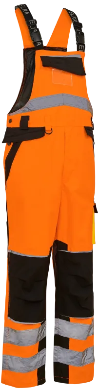 Hi-vis overalls 089904R orange/sort Str. L