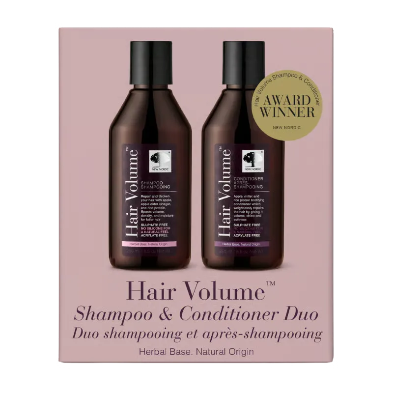 New Nordic Hair Volume Shampoo & Conditioner Pakke (1 sæt)