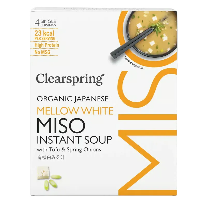 Clearspring Misosuppe Hvid m. Tofu Ø (4 breve)