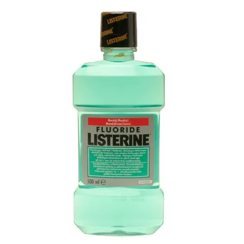 Listerine flouride 500 ml.