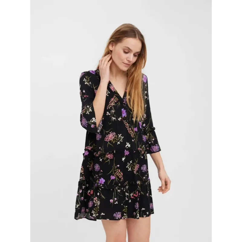 Vero Moda dame kjole VMEASY - Black Aop Mille