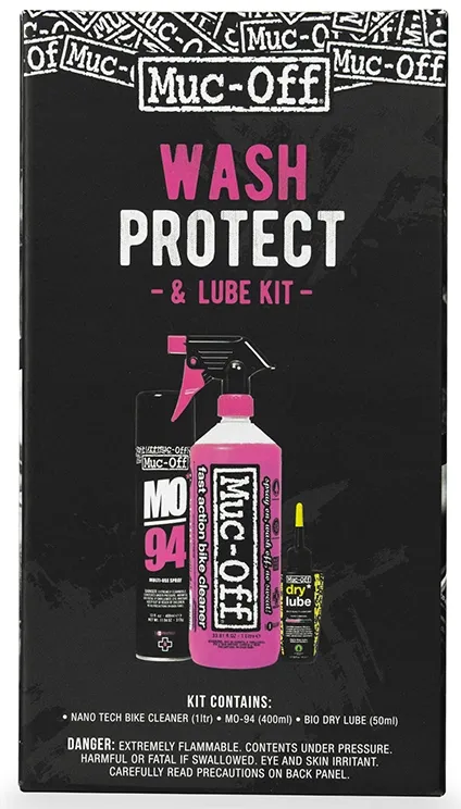 Muc-Off Wash, Protect and Dry Lube Kit (Vask, Olie & Beskyttelse)