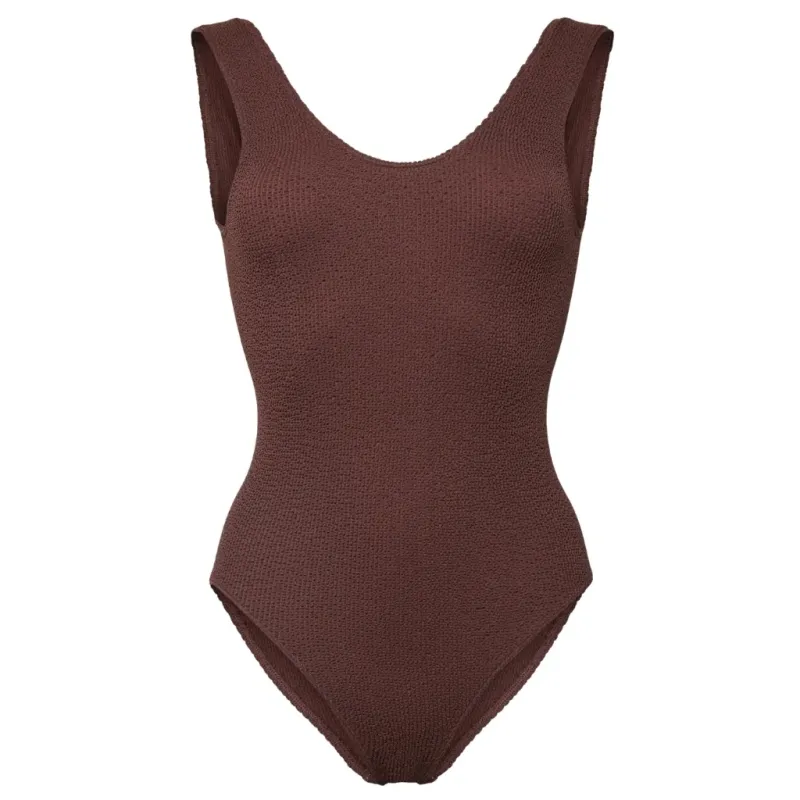 PIECES dame badedragt PCKENNA - Deep Mahogany