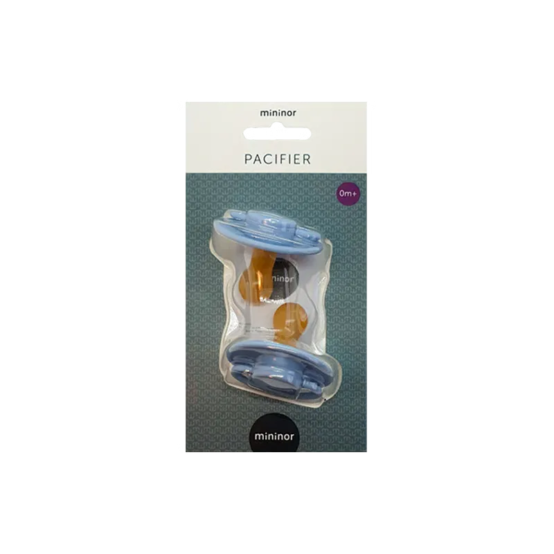 Mininor Latexsut 0+ Mdr Blå (2 stk)