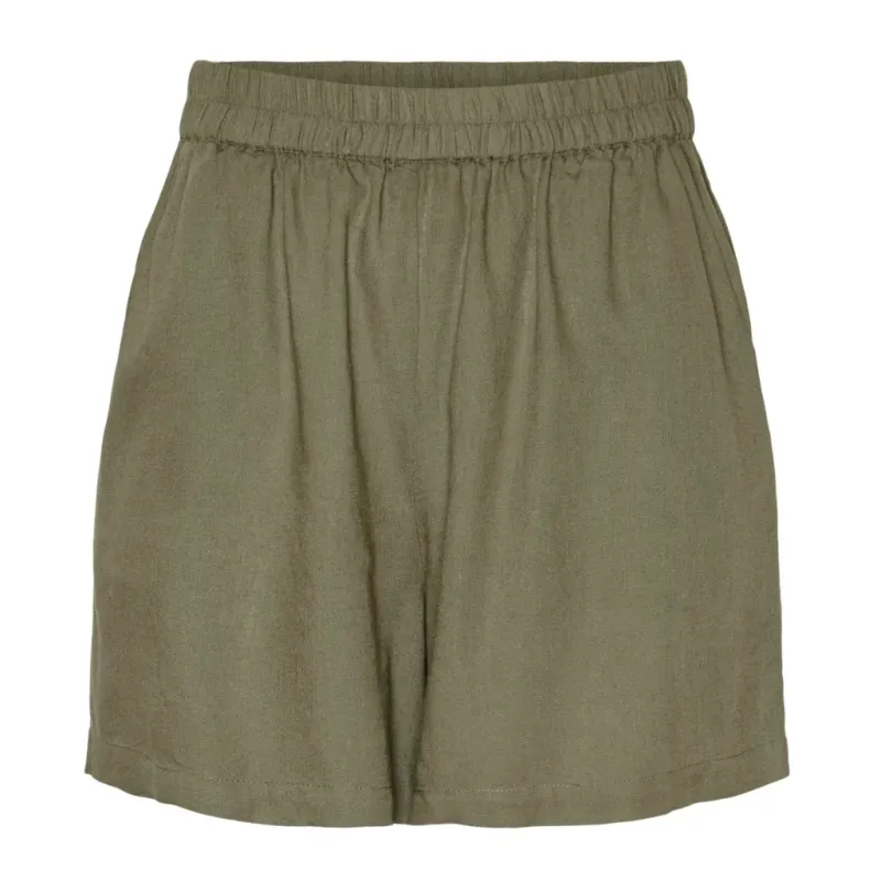 PIECES dame shorts PCPIA - Deep Lichen Green
