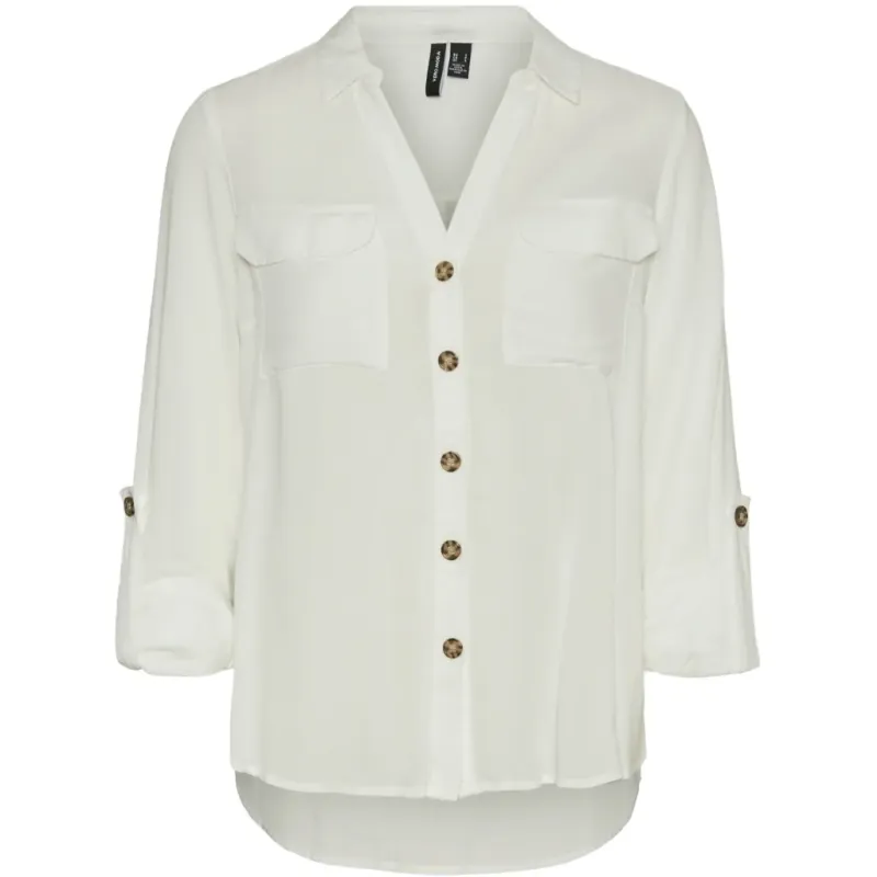 Vero Moda dame skjorte VMBUMPY - Snow white