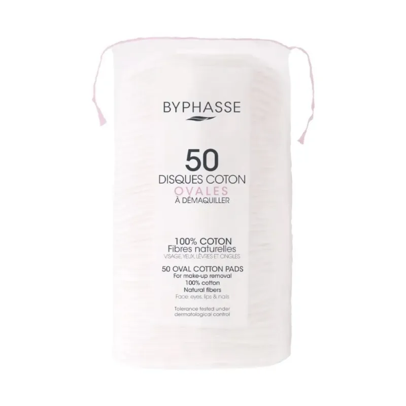Byphasse - Oval Cotton Makeup Remover Pads - 50 Stk