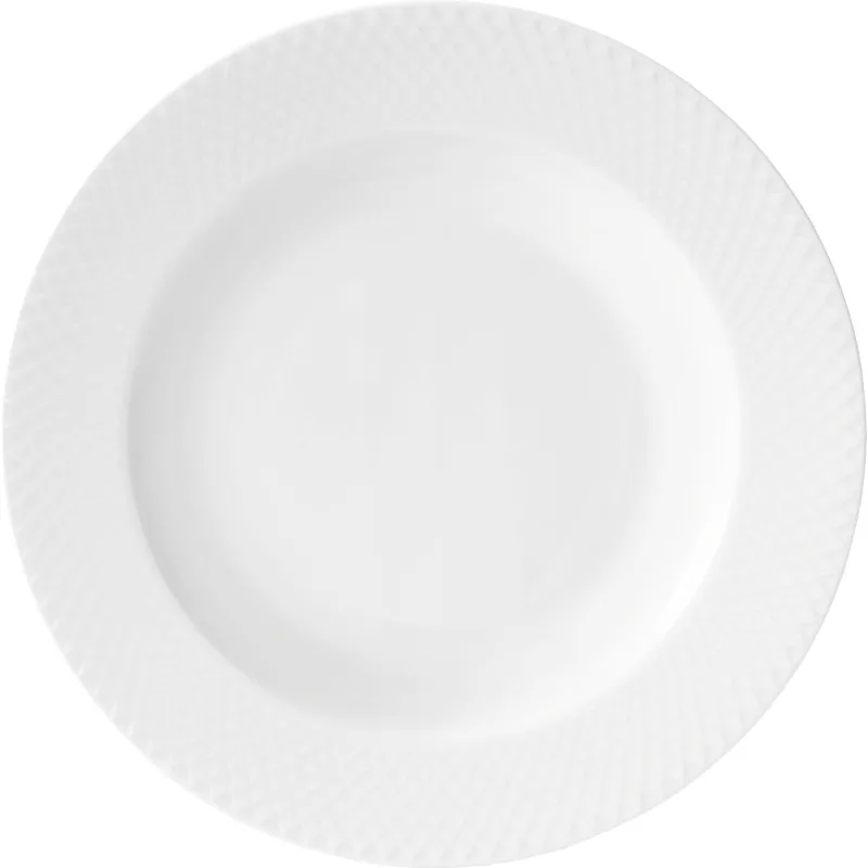 Lyngby porcelæn Rhombe dyb tallerken, 23 cm.