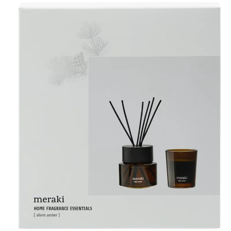 Meraki Gaveæske Home Fragrance Essentials Silent Amber (1 sæt)