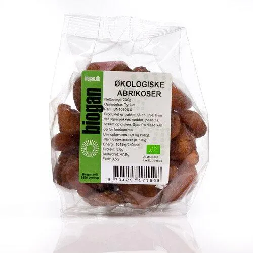 Abrikoser Økologiske - 150 gram