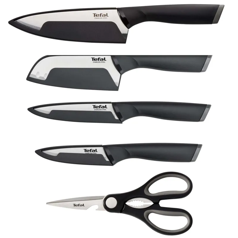 Tefal Comfort knivsæt, sølv, 5 dele