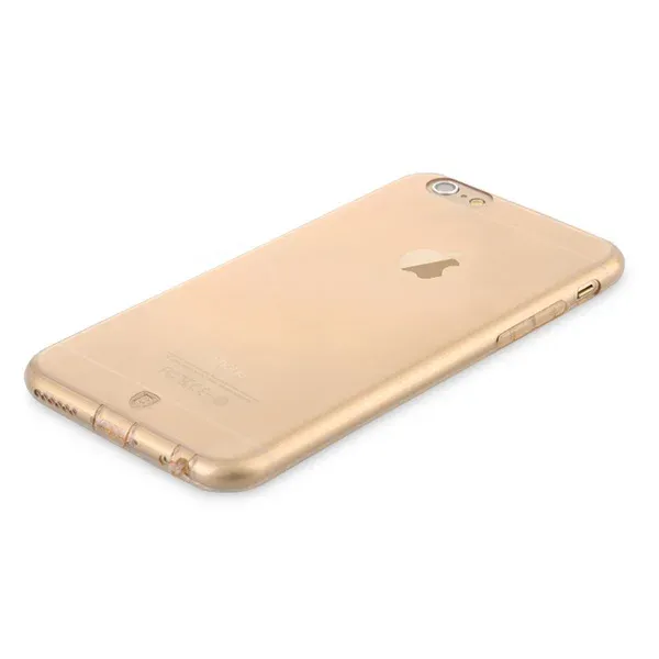 Baseus 0.7mm Slim Gel Cover til iPhone 6/6S. Gennemsigtig gold.