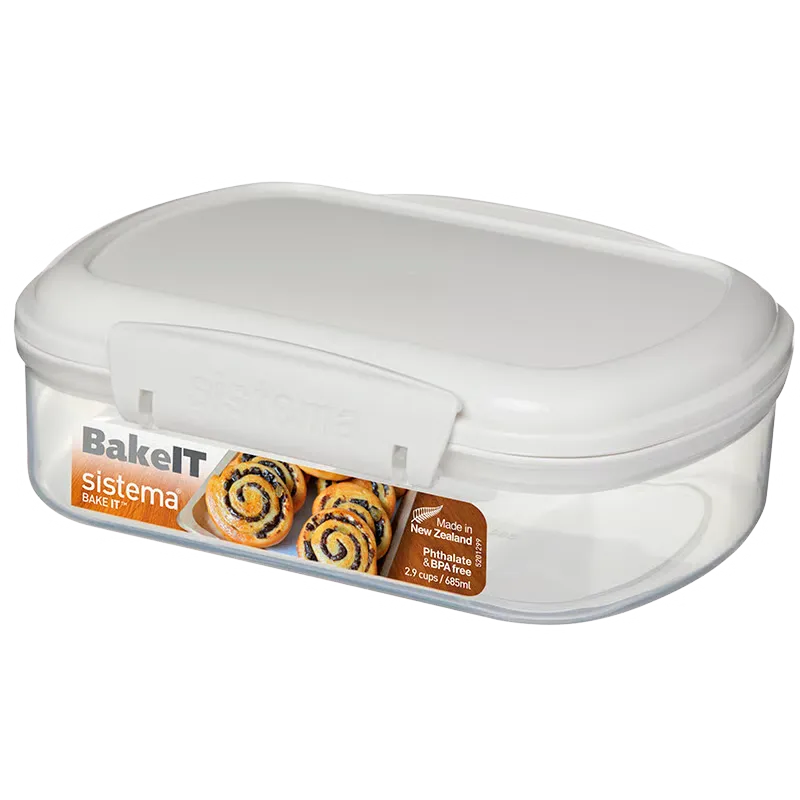 Sistema Opbevaringsboks Hvid Bakery (685 ml)