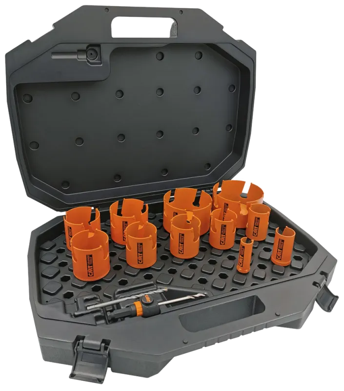 CMT hulsavsæt HW Push&Lock 22-111mm, 11stk+holder