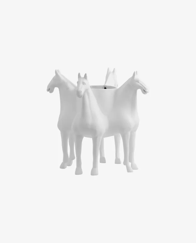 Nordal - ROXA vase  -  hvid  -  B42 × H40 cm