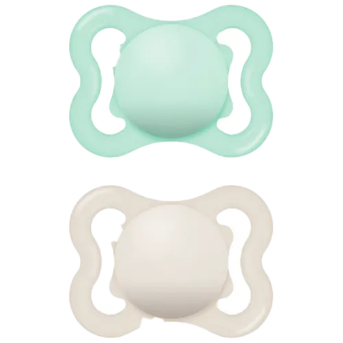 MAM Air Sut Silicone Blue 0-6M (2 stk)