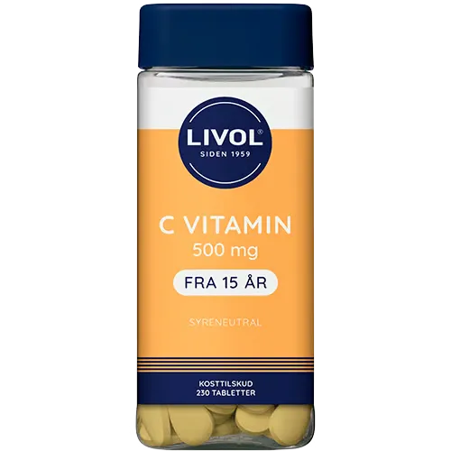 Livol C-vitamin 500 mg Syreneutral (230 tabl)