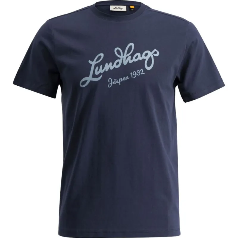 Lundhags Järpen Logo T-shirt M, t-shirt, herre, navy