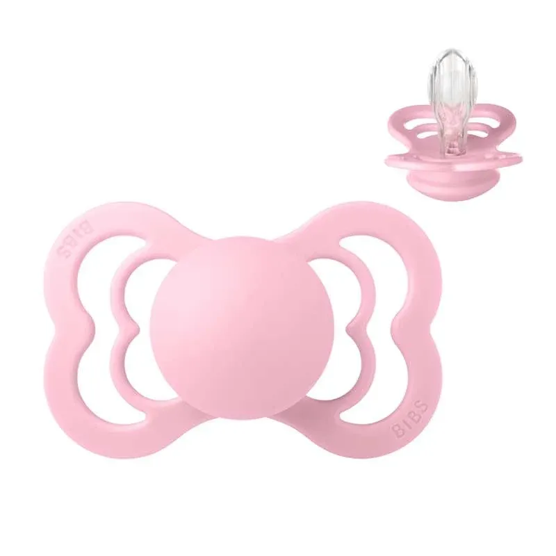 BIBS Symmetrisk Supreme Sut - Str. 2 - Silikone - Baby Pink