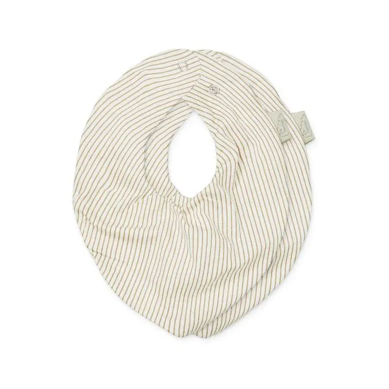 Cam Cam Copenhagen Bandana Savlesmæk - 2-pak - GOTS - Classic Stripes Camel