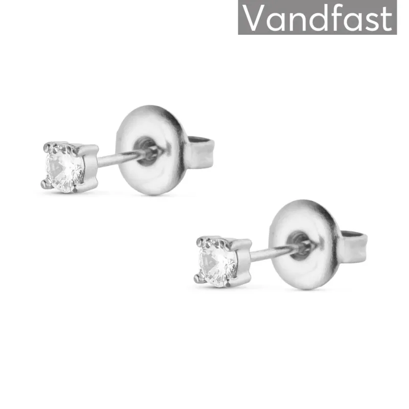 ANNEBRAUNER Princess 3 mm Clear Øreringe
