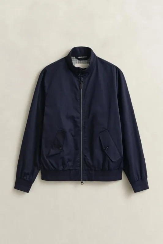 COTTON BLEND HARRINGTON JACKET