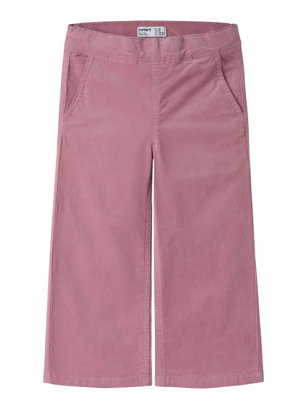 Name It Rose - Wide Cord Pant - Lilas - 86 cm