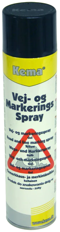 Kema vej- og mark.spray gul 600ml