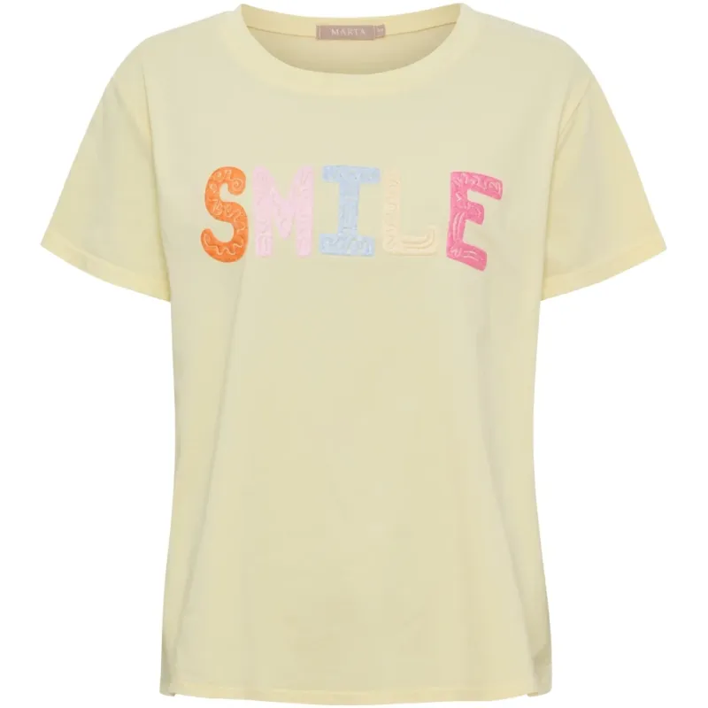 Marta du Chateau dame T-Shirt MdcVespera 22585 - Yellow