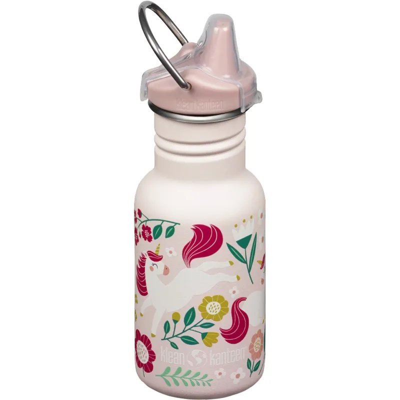 Klean kanteen Kid Classic Narrow Sippy Børnekop med tud 355 ml, Leaping Unicorns