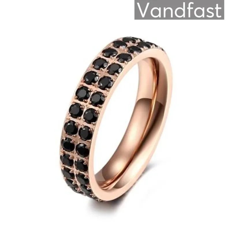 ANNEBRAUNER Alliance Rose/Black Ring
