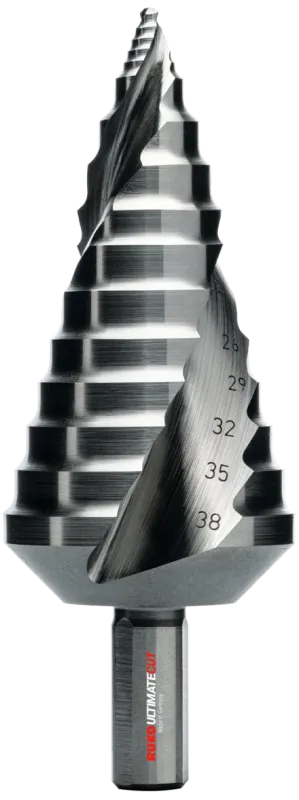 Trappebor HSS m/Flowstep spids, 9-38 mm