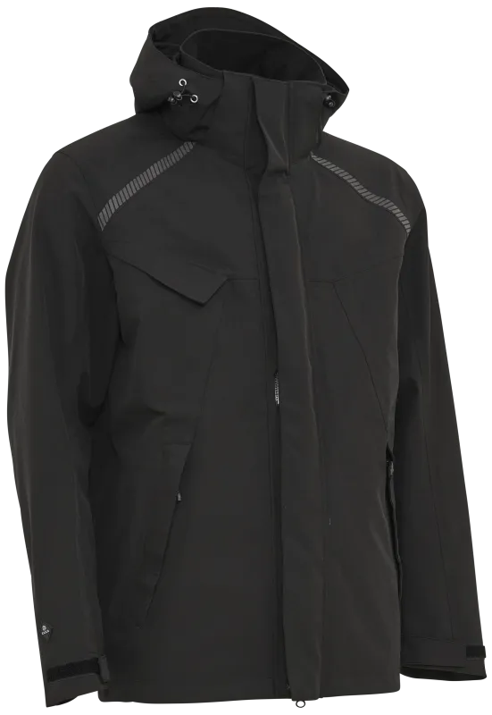 Arbejdsjakke stretch 3-lags 186101 sort Str. 4XL