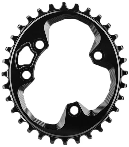 AbsoluteBlack Chainring Singlespped 32T Ø76 mm- (1x10/11/12) Oval  - Sort