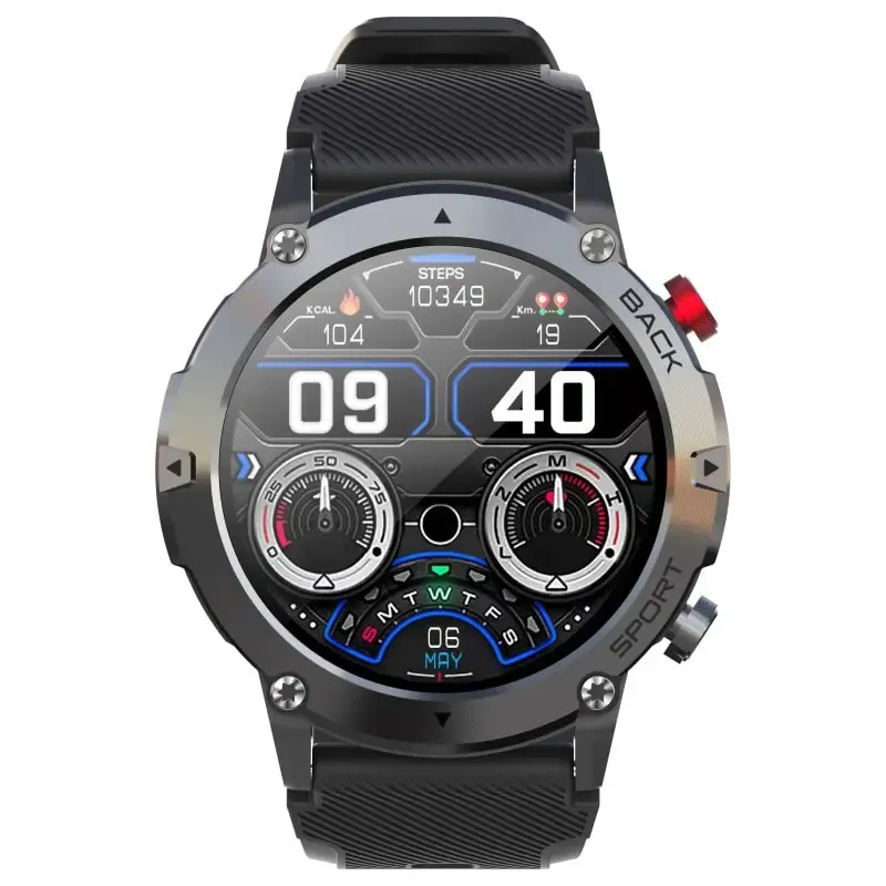 LEMFO LF26 Max Smartwatch. Touch Screen smartwatch der kan tåle at blive brugt. Sort.