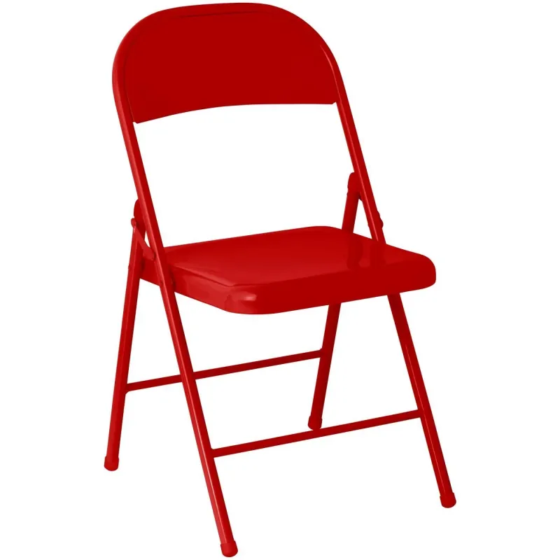 Ib Laursen - Klapstol i Metal - Rød - Sæt af 4