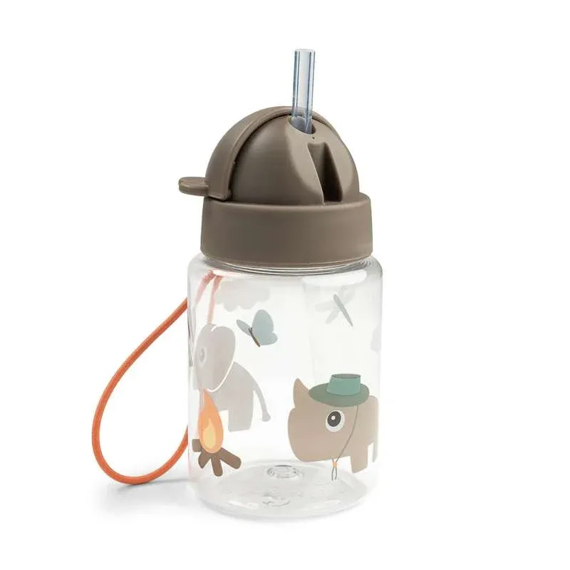 Done by Deer Drikkedunk m. Sugerør - Tiny Trails - 280ml - Sand
