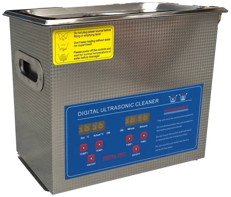 Ultralydsrenser 40kHz 120W, kar 24×13,5×10cm, 3ltr