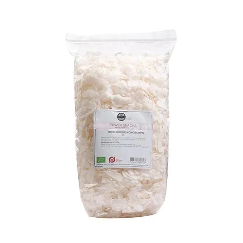 Kokoschips rå Øko. - 500 gram
