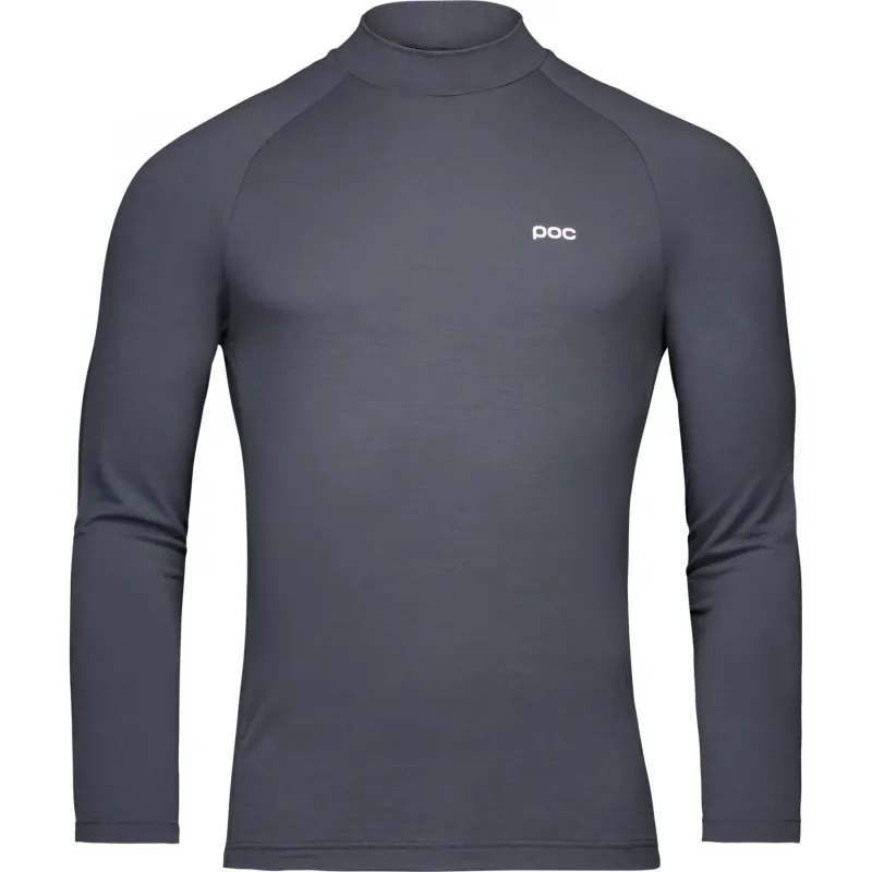 POC Layer Merino Mock Neck Jersey, skiundertrøje, herre, mørkegrå