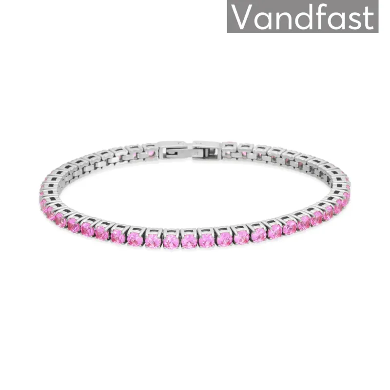 ANNEBRAUNER Tennis Petite Rose Armbånd