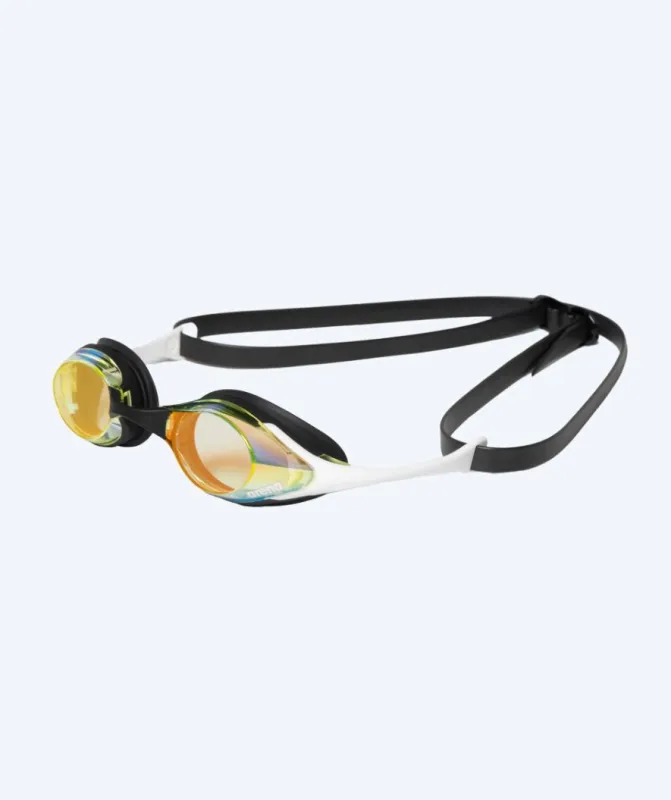 Arena svømmebriller - Cobra SWIPE Mirror - Gul/hvid