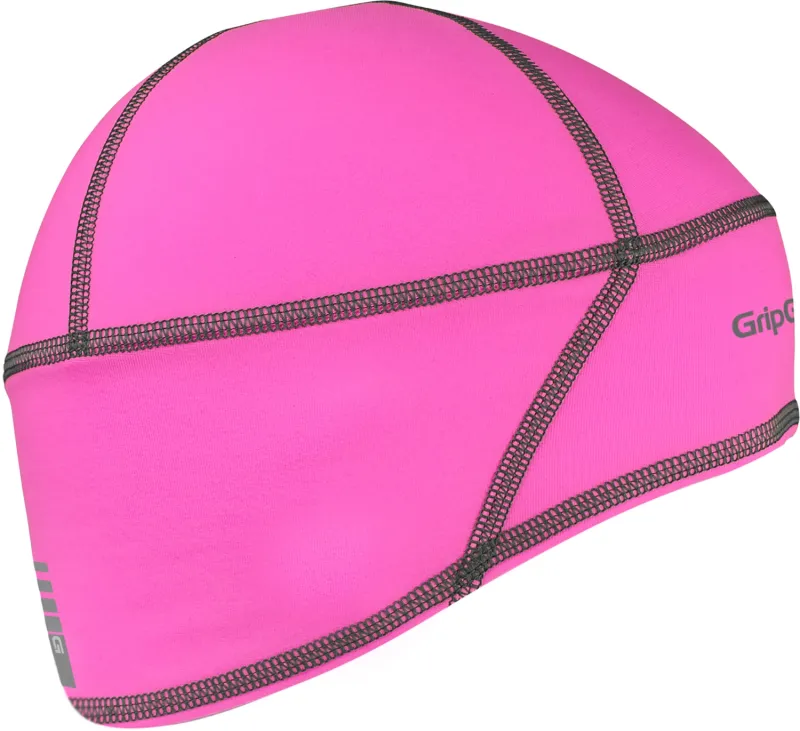 GripGrab Let Termo Hi-Vis Skull Cap - Hi-Vis Lyserød